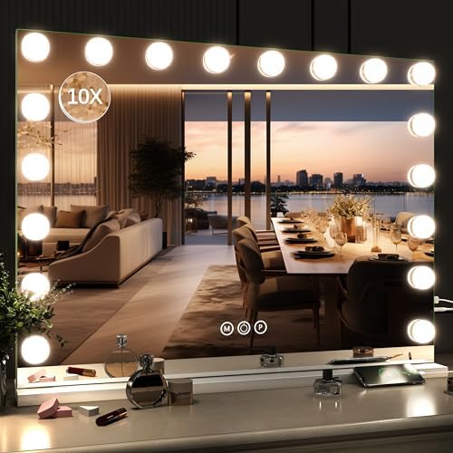 Hollywood Vanity Mirror - 32x24 with 18 Light Modes