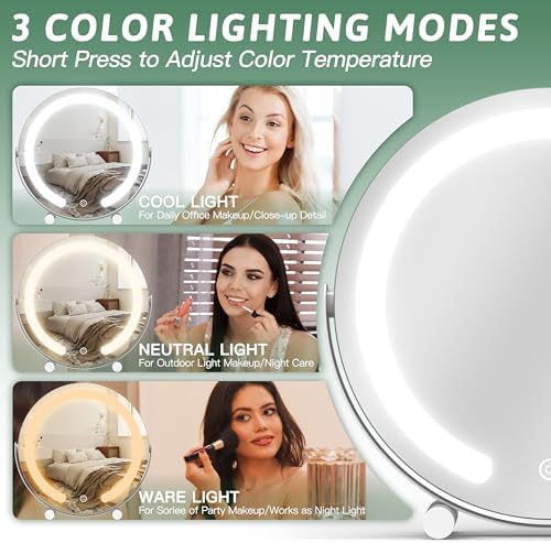 Vanity Mirror with Lights 12 Inch LED makeup mirror