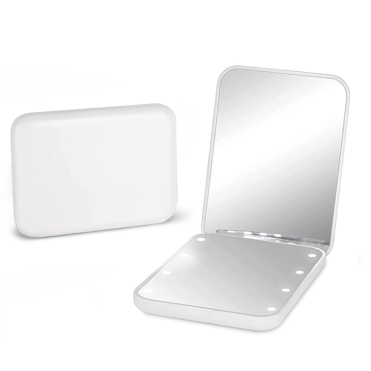 Kintion Pocket Mirror with LED Light 1X 3X Magnification