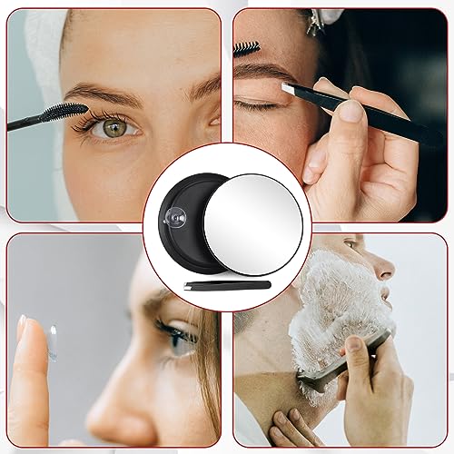 30X Magnifying Mirror Round Travel Mirror with Suction Cups