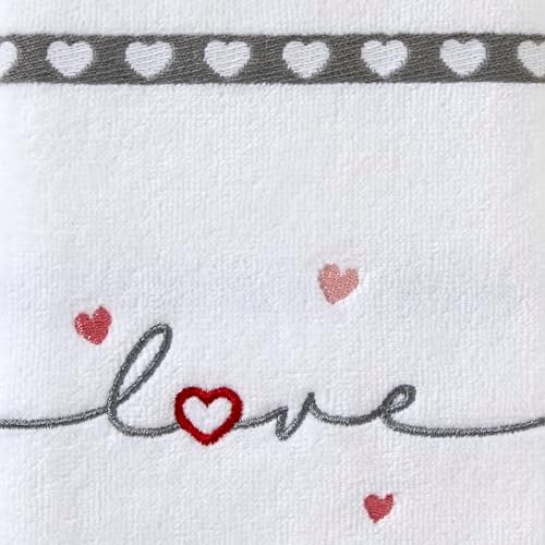 SKL Home Heart in Love Hand Towel Set 2 Count