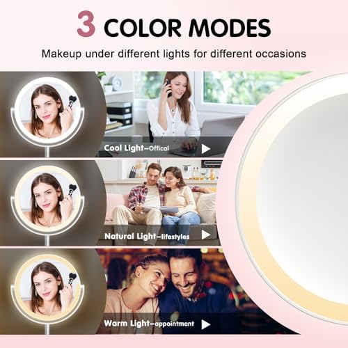 10x Magnifying Mirror with Light