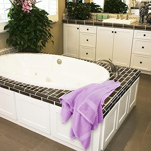 Utopia Towels 4 Pack Premium Bath Towels Set Lavender