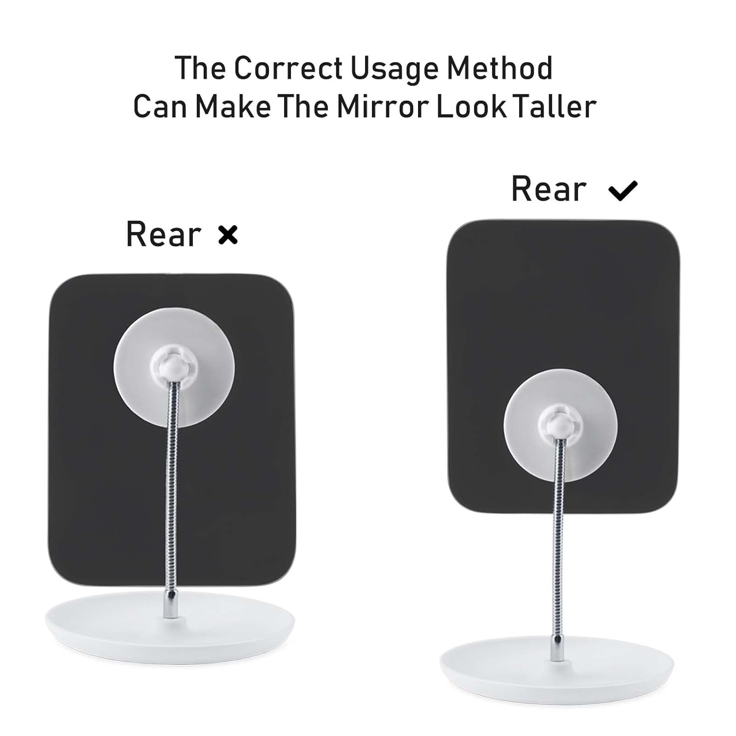 Adjustable Vanity Mirror with Stand for Makeup - Portable Travel Companion