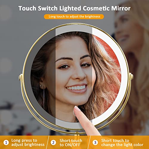 Chapelle 8-Inch Rechargeable Makeup Mirror