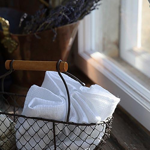 LinenMe Wash Cloths x4 12x12 Inch Optical White