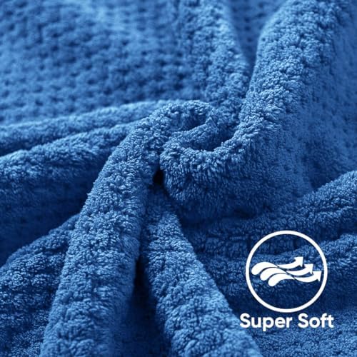 HOMEXCEL 4-Piece Bath Towels Luxurious Microfiber Set
