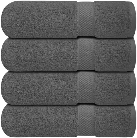 Luxury Soft 100 Ring-Spn Cotton Bath Towels Set