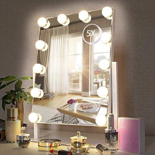 Vanity Mirror with Perfect Lighting and Magnification