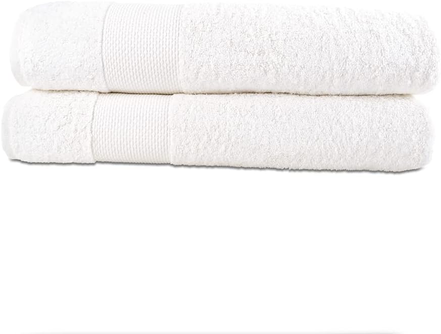 Hencely Luxury Bath Sheet Set 2 x 35x64 Inch Perfect Cotton Towels