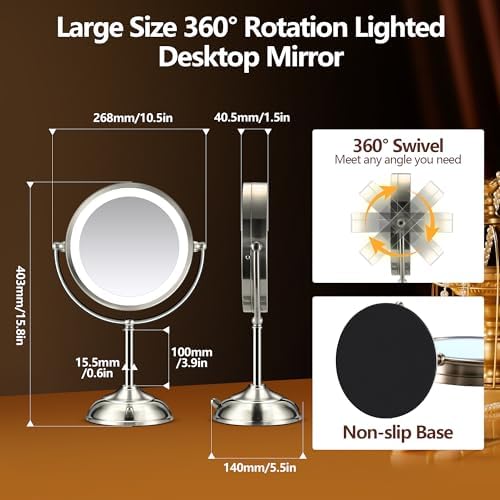20X Lighted Makeup Mirror