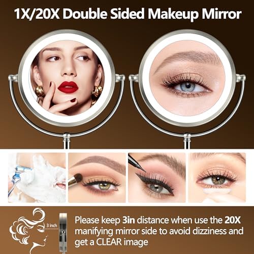 20X Lighted Makeup Mirror