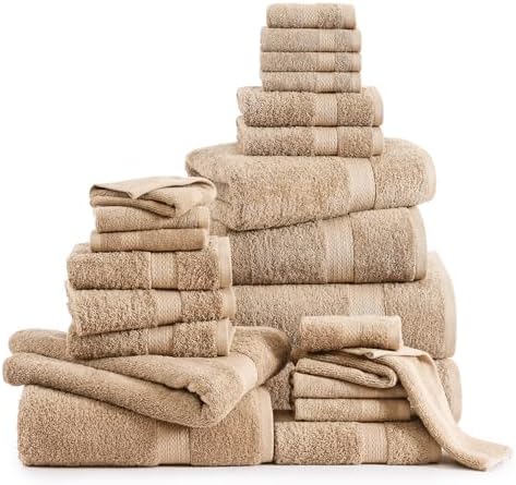 Transform Your Bath Selection with LANE LINEN 24-Piece Cotton Towel Set