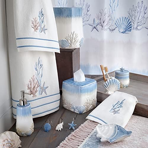 Beachy Softness Explain Hand Towel Abstract Coastal Cotton Towel
