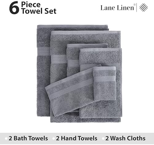 Experience luxury with our 6-Piece Bath Towels Set for Home