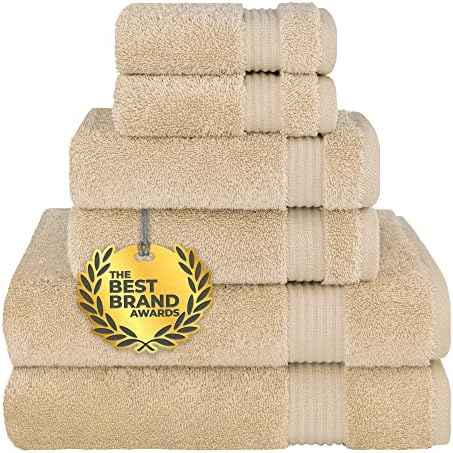 Cotton Paradise 6 Piece Towel Set Beige