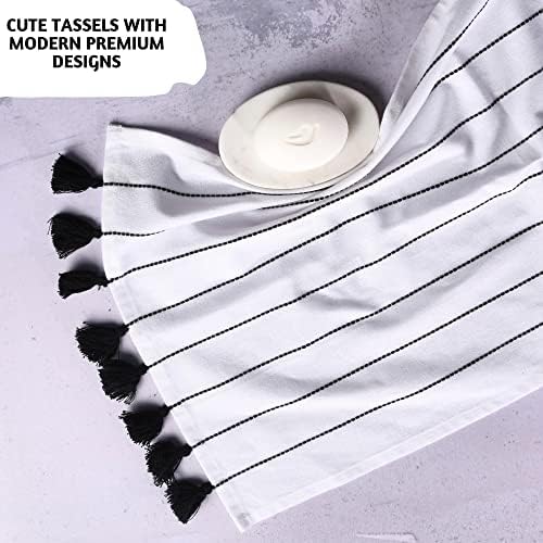 Folkulture Boho Hand Towels with Tassels