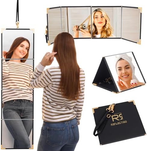 Convenient Travel Makeup Mirror with 3 Ways forents