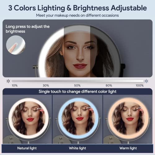 HD Wall-Mounted Makeup Mirror for Daily Use