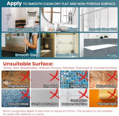 Smooth Wash with TAILI Shutter-Ready Fogless Shower Mirror