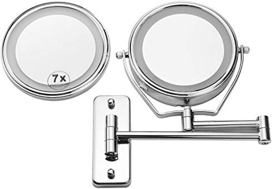 6-inch Two-Sided 7X Magnification Shaving Mirror