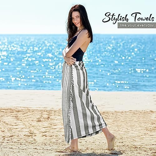 Utopia Towels - 4 Pack Turkish Beach Towels 40 x 72 Inches