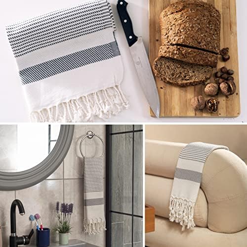 Ruvy Luxury Cotton Bath Towels Set - 2-Piece 18x40