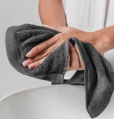 Luxury Washcloths Set for Bathroom - Soft Egyptian Cotton