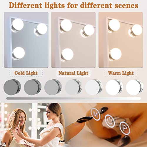 Vanity Mirror with Smart LED Lights for Makeup