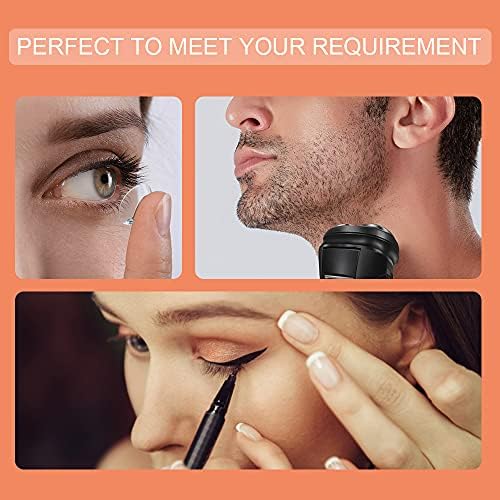 Rechargeable Wall-Mounted Makeup Mirror with 3_light Modes and Touch Control