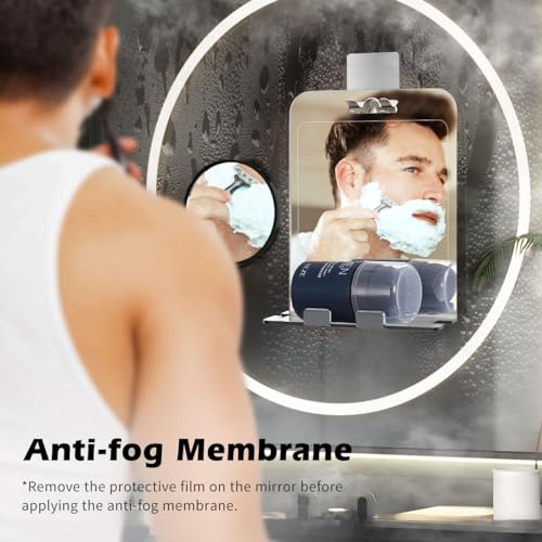 Shinova Shower Mirror - Fogless with 5X Magnifier