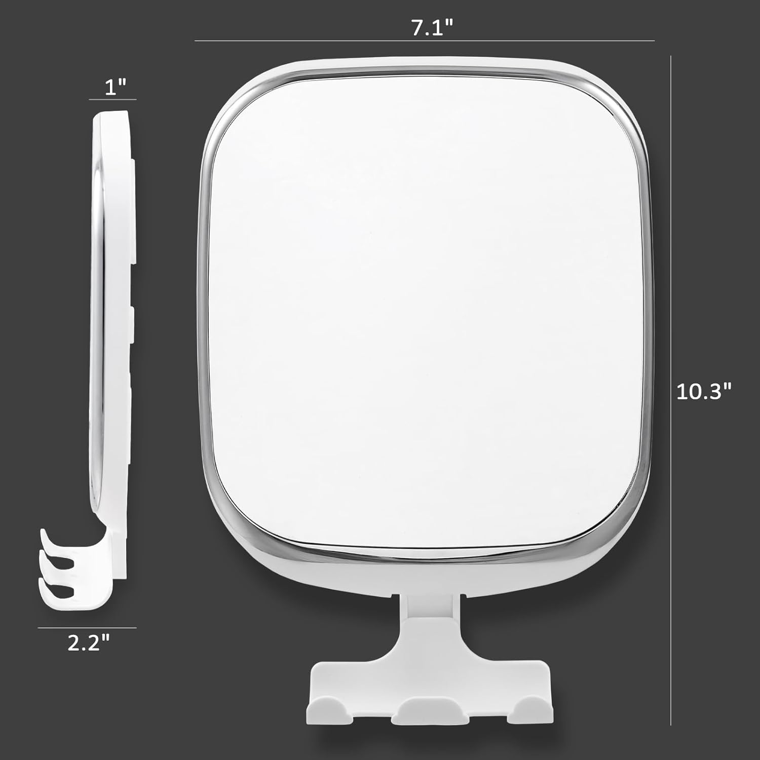 Waterproof Shatterproof Folding Mirror for Shaving Makeup Removal