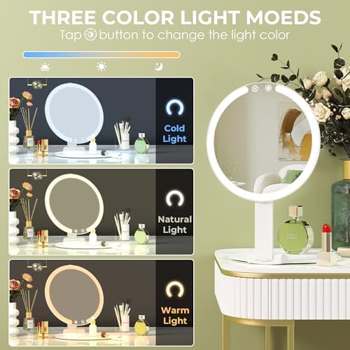 Makeup Mirror with 3 Light Modes