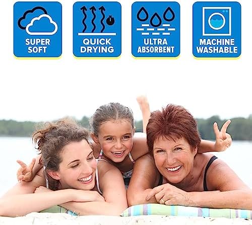 Superior Cotton Beach Towels Set for Kids and Adults