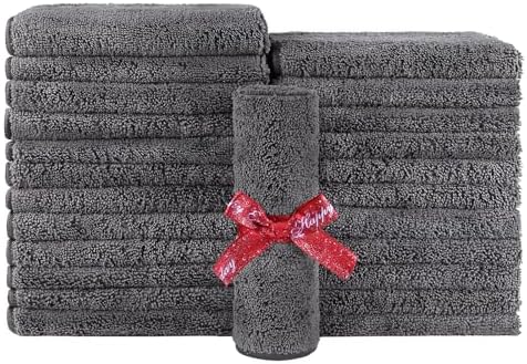 HOMEXCEL Grey Hand Towels