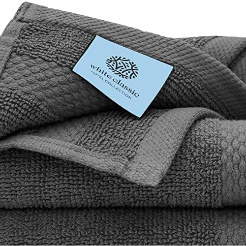 Luxury Washcloths Set for Bathroom - Soft Egyptian Cotton