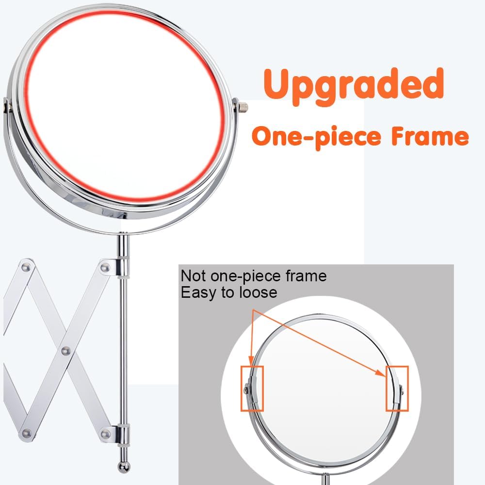 WELL W LINK 7-inch Wall-Mounted Makeup Mirror