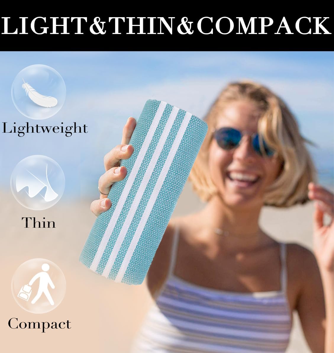 Lounge Around Coleman Beach Towel for Adults