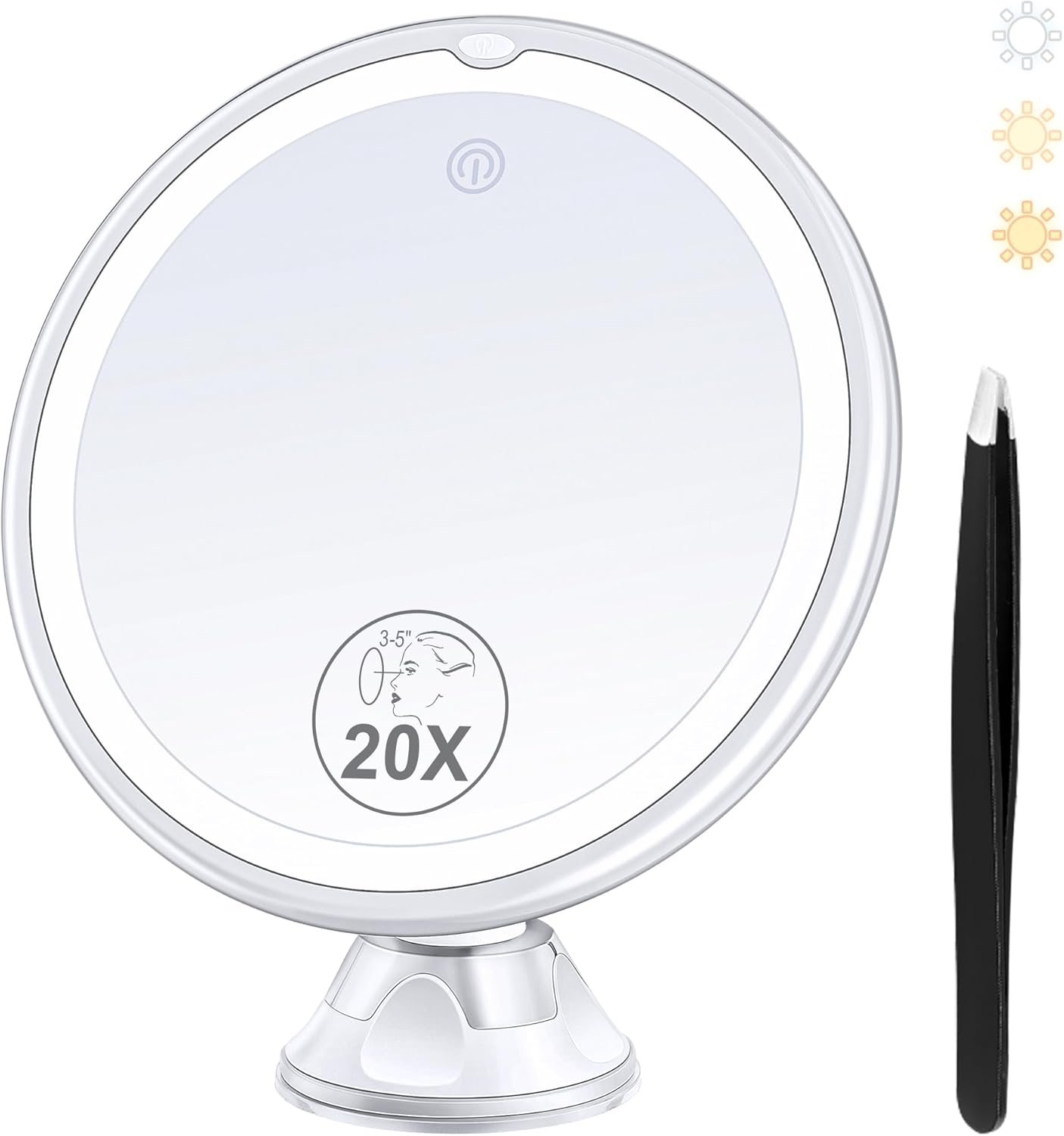 B Beauty Planet 2025 Upgraded Magnifying Mirror with Light