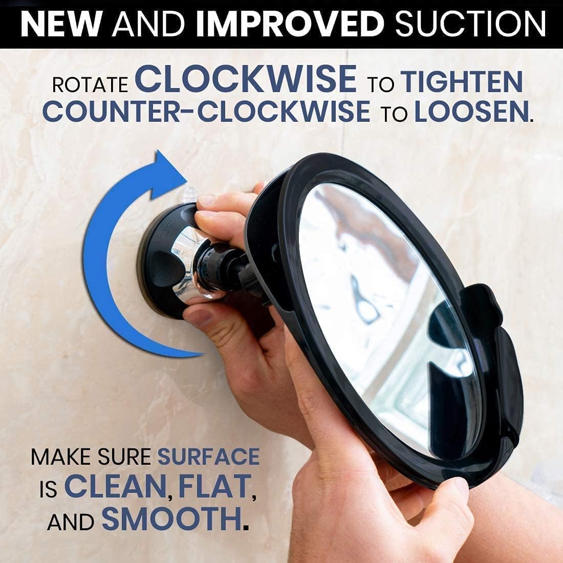 MirrorVana Dual Antifog Shower Mirror Shave with Confidence