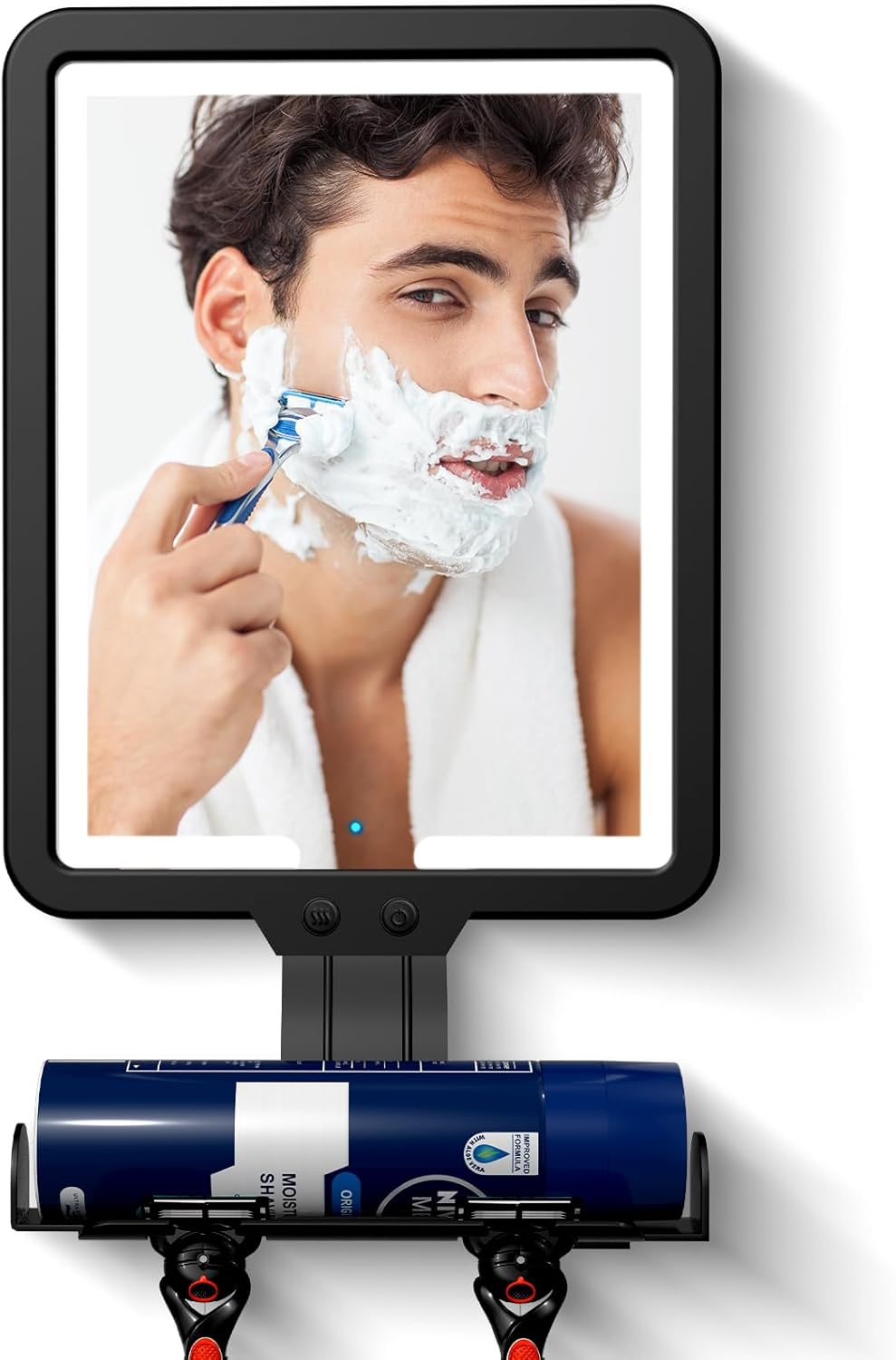 Heated Anti-Fog Shower Mirror for Shavers