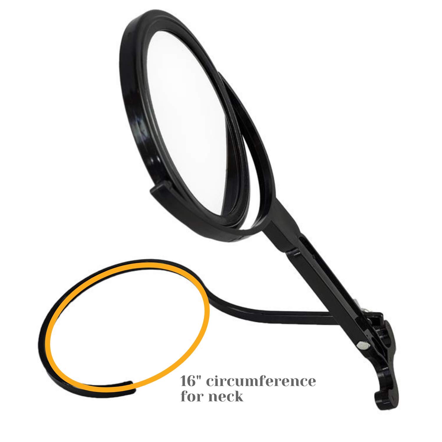 Rucci Round Portable Magnifying neck Mirror for Makeup Skincare