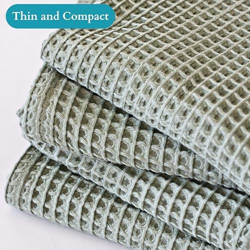 Viva Maison Waffle Bath Towel Set Soft Lightweight Luxurious