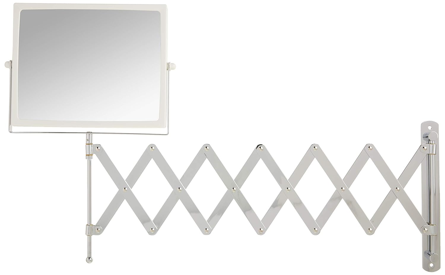 JERDON Two-Sided Swivel Wall-Mounted Vanity Mirror