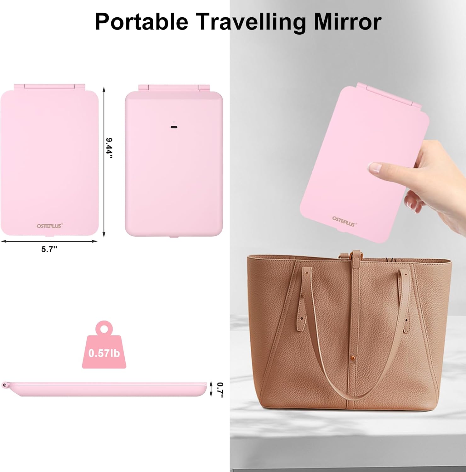 Versatile Travel Makeup Mirror