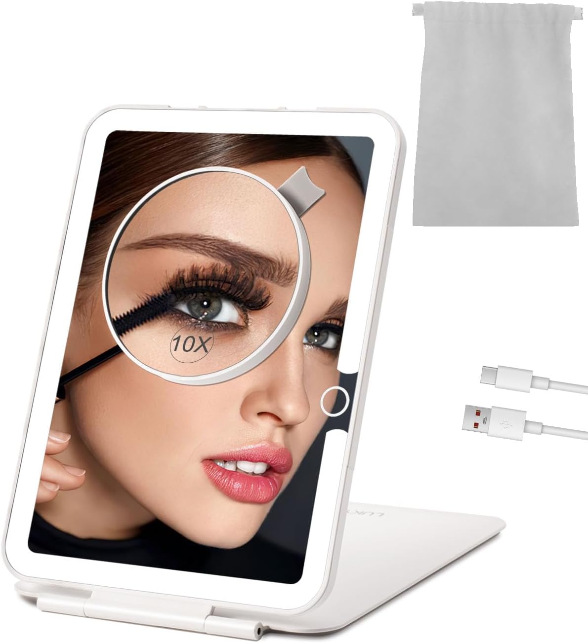 Travel Makeup Mirror with Lights