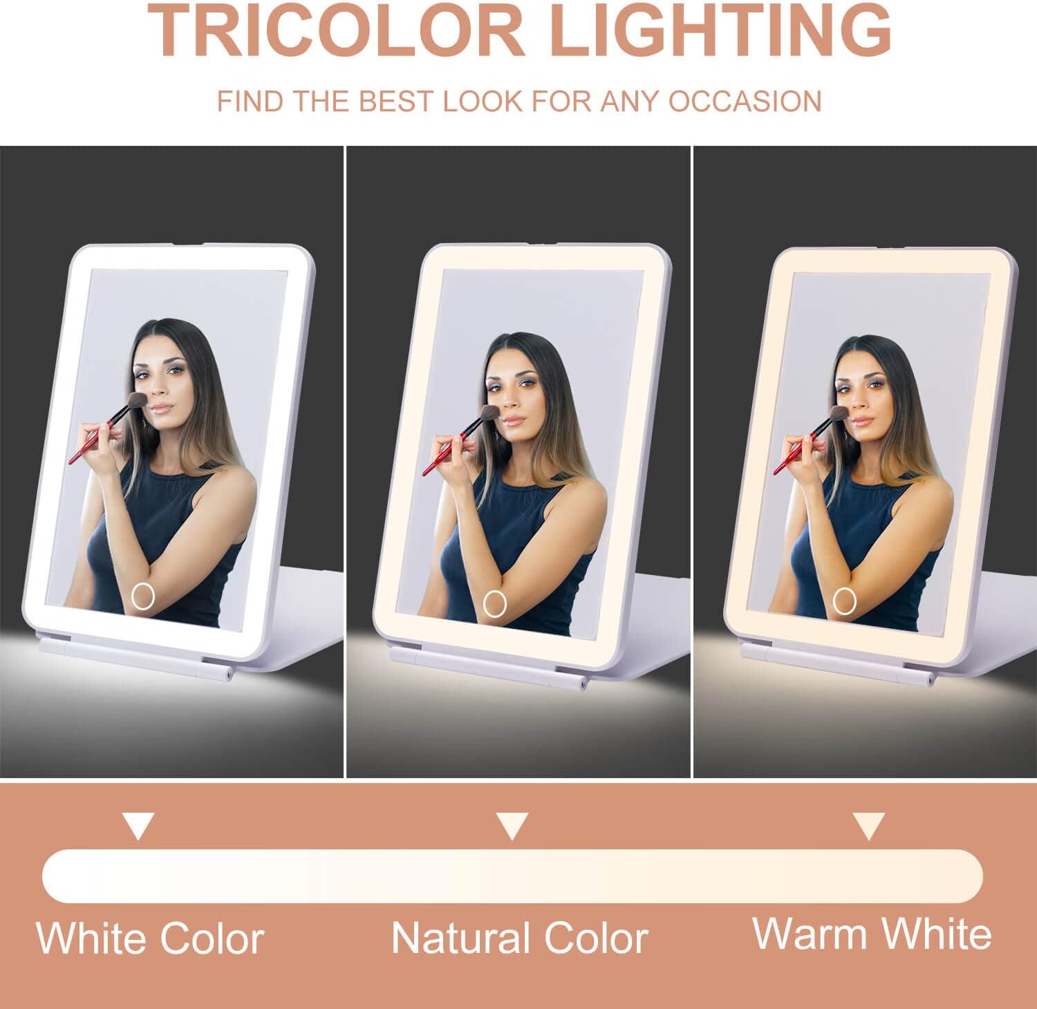 Foldable Travel Makeup Mirror