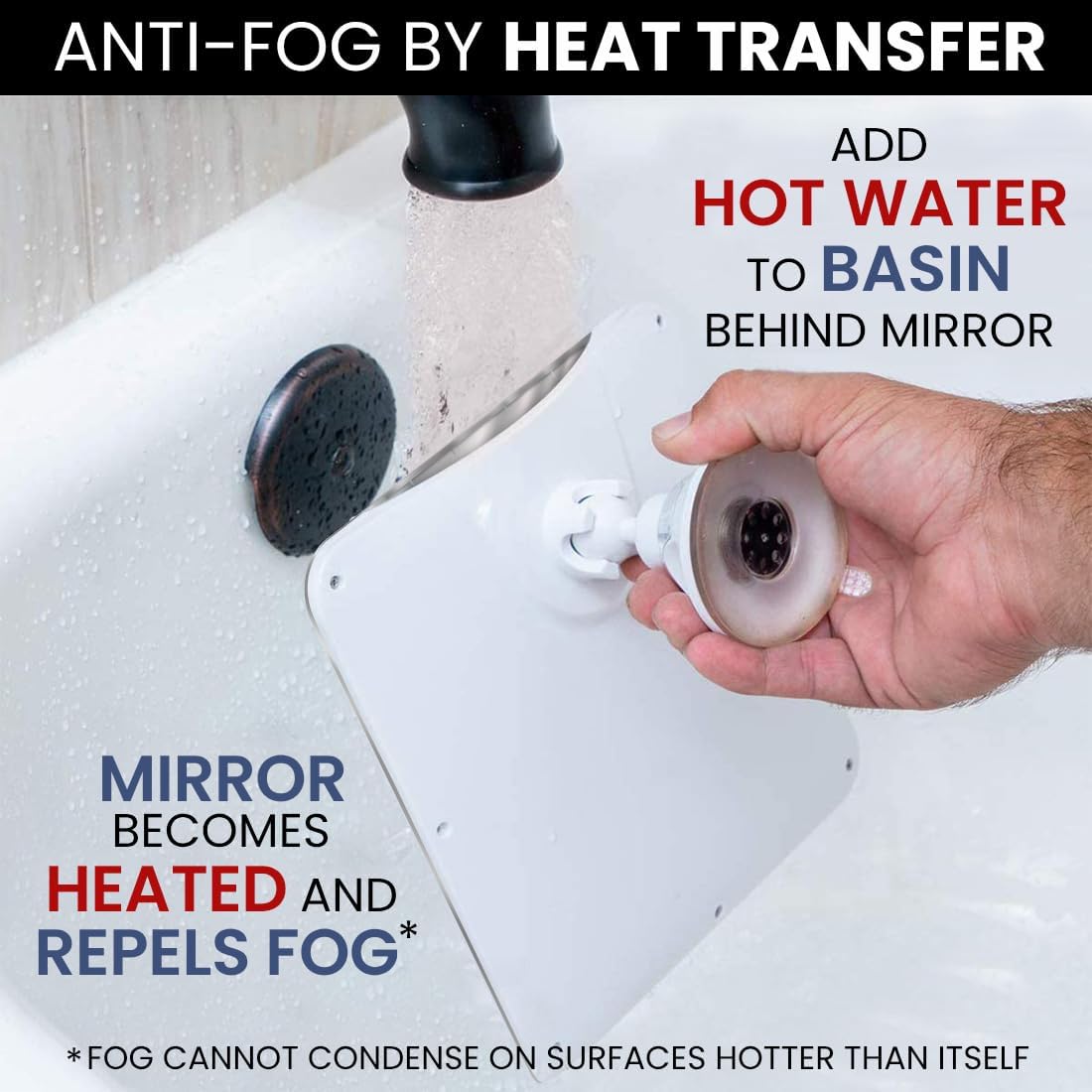 Mirrorvana Anti-Fog Daily Shave Mirror