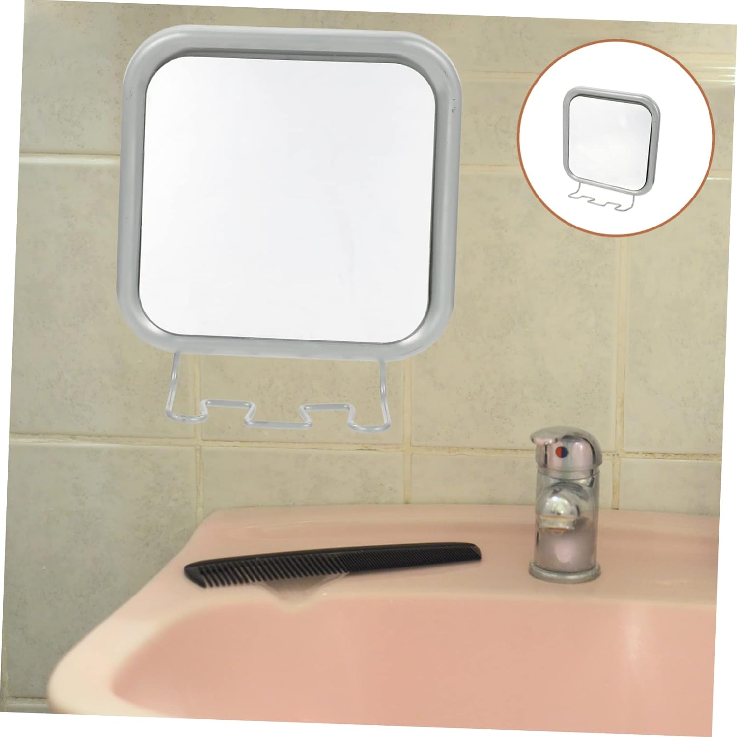 Hook Vanity Mirror with Suction Cup