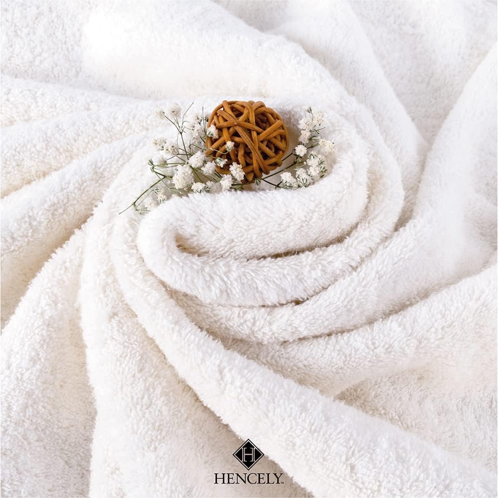 Hencely Luxury Bath Sheet Set 2 x 35x64 Inch Perfect Cotton Towels